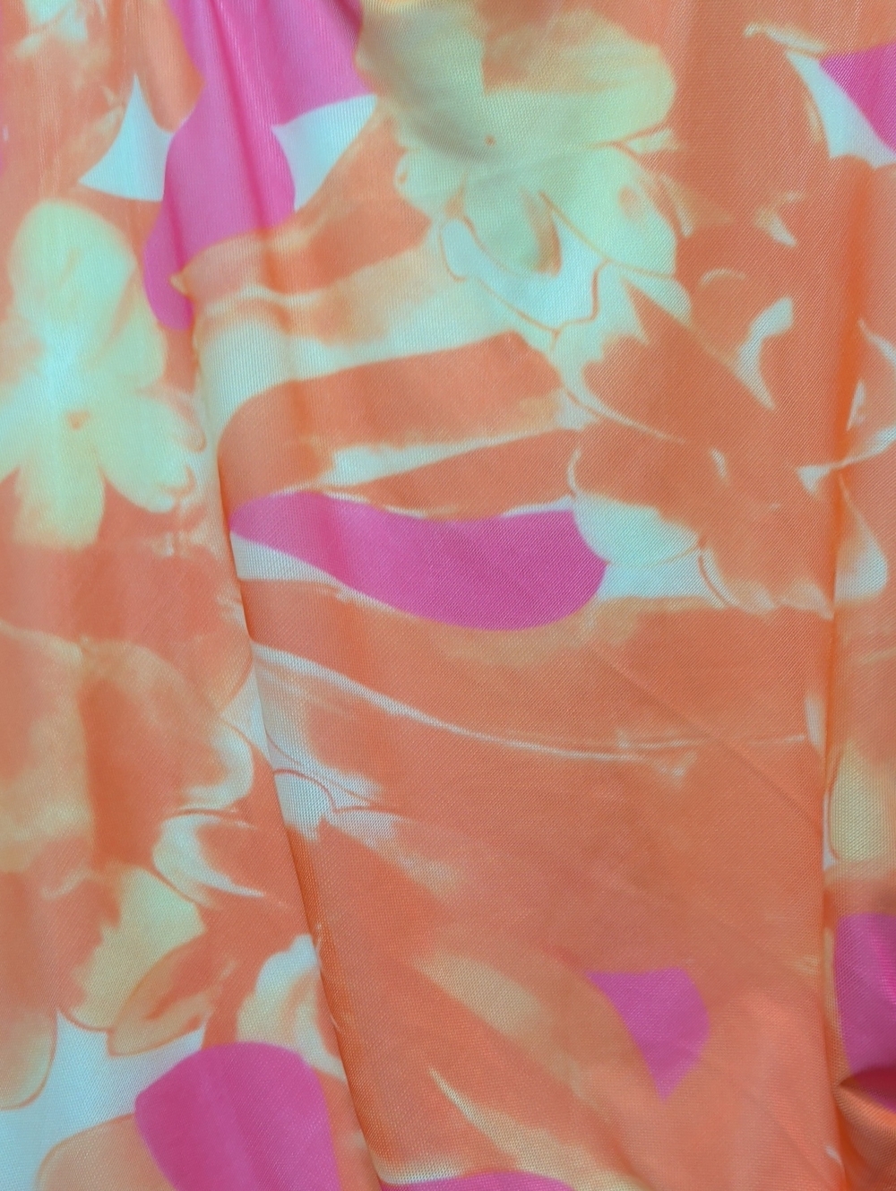 Pretty Garden Women's Orange & Pink Floral Dress